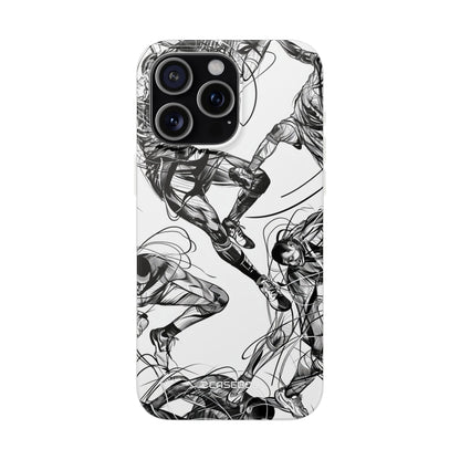 Dynamic Athletic Surrealism | Flexible Phone Case for iPhone