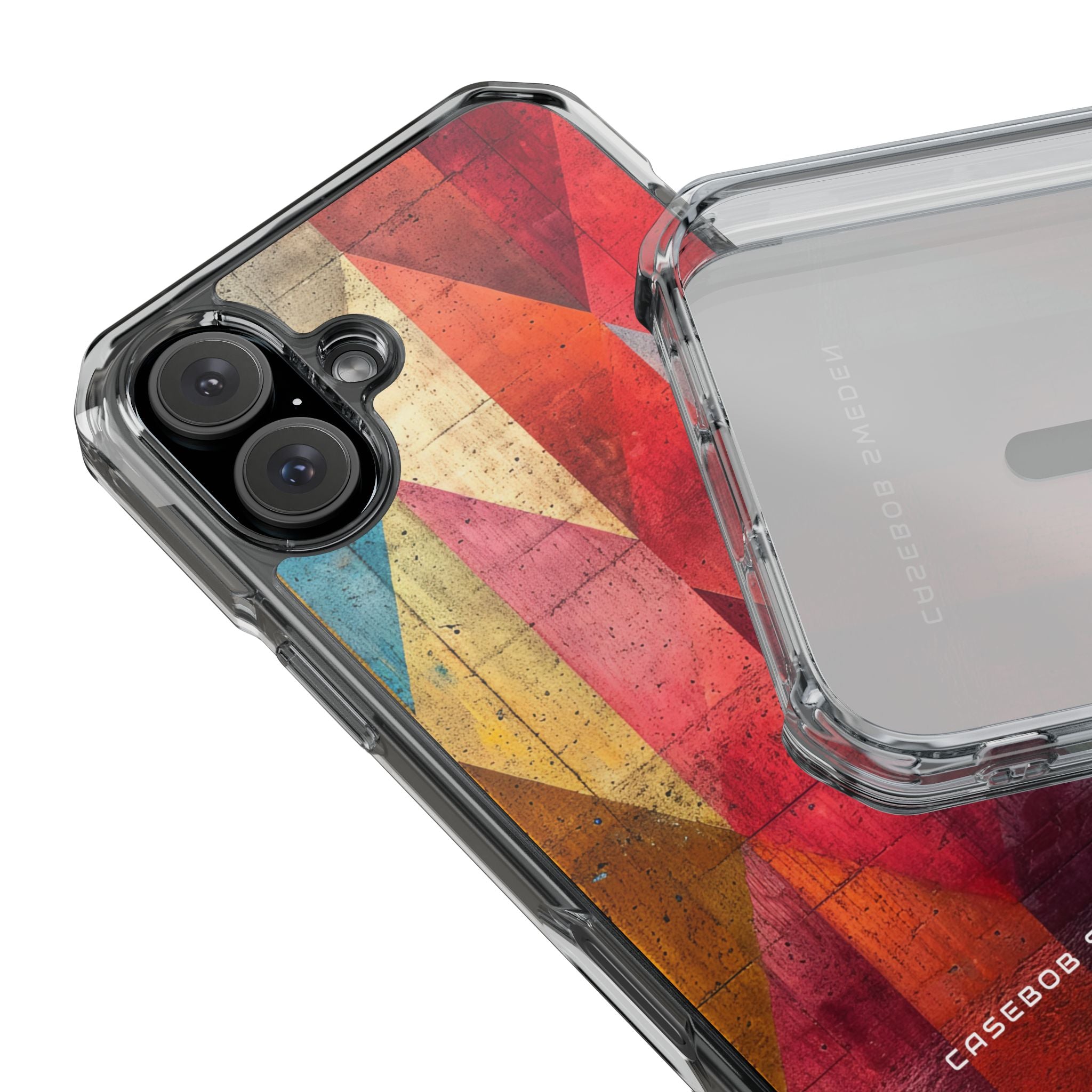 Trianglo Fusion iPhone 16 - Transparente, stoßfeste Handyhülle