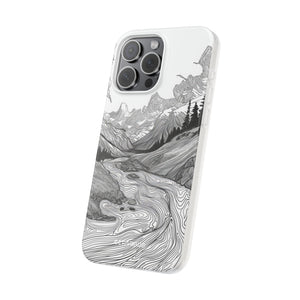 Monochrome Serenity | Flexible Phone Case for iPhone