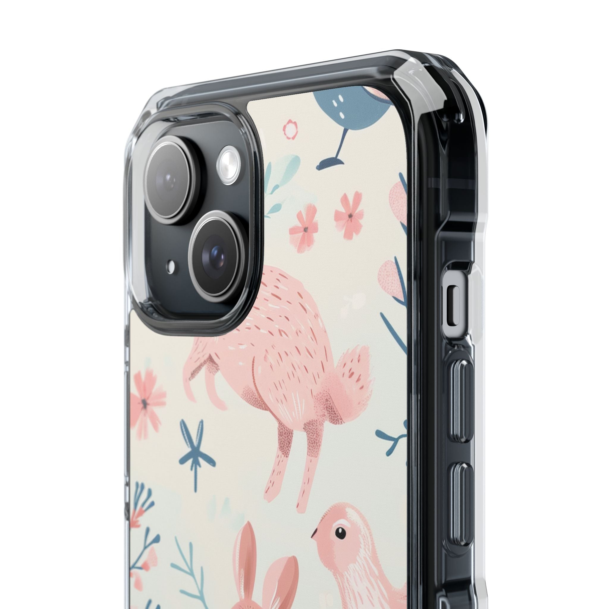 Pastel Whimsical Nature - Clear Impact iPhone 15 Phone Case