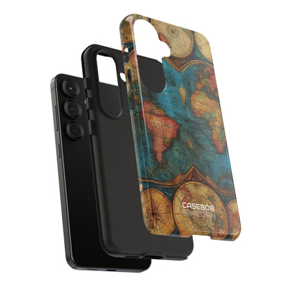 Mappa del mondo vintage Samsung S25 - Tough