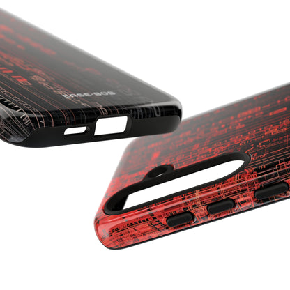 Crimson Glyphs Samsung S24 Plus Case - Tough