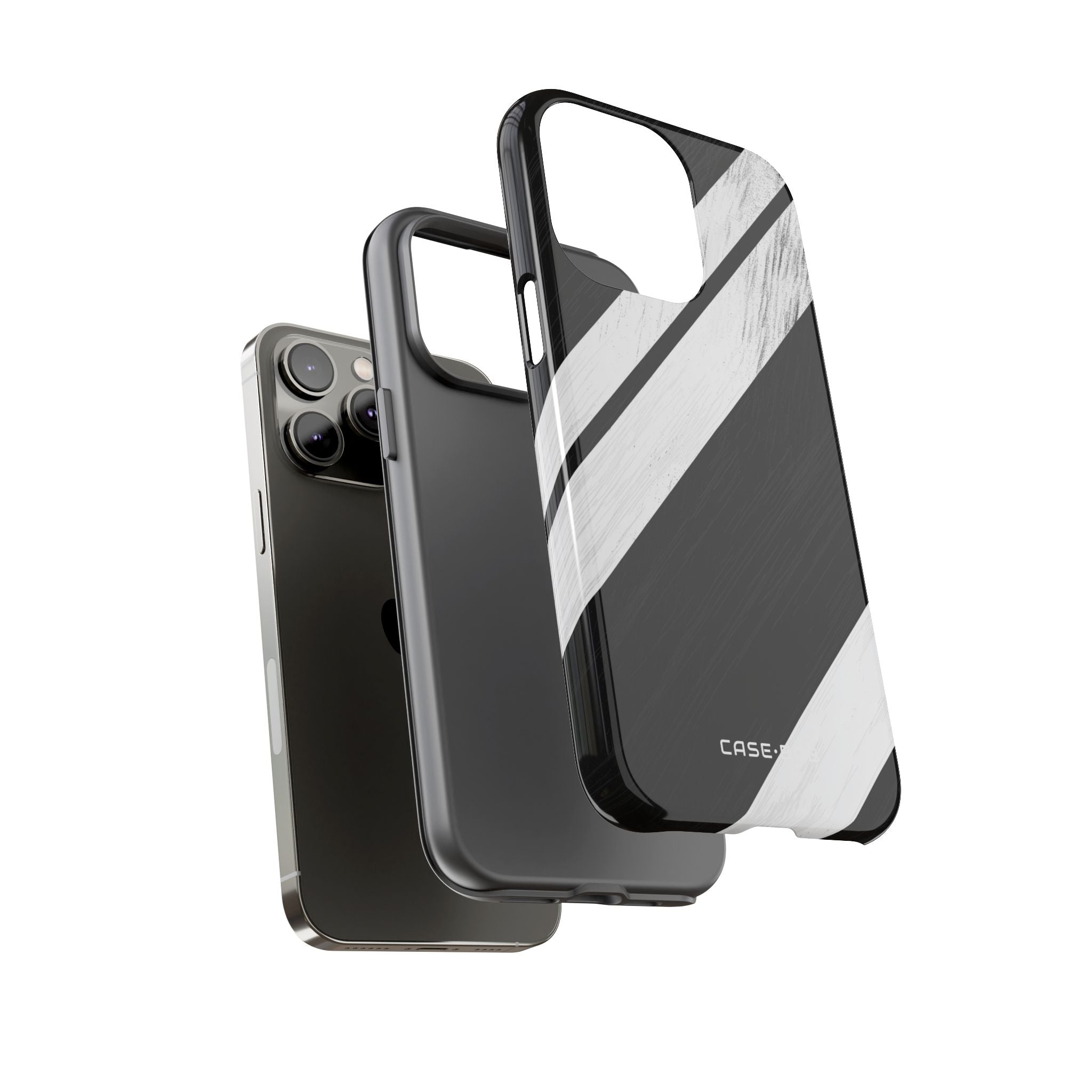 Distressed Stripe Motion iPhone 14 Pro Max Case - Tough