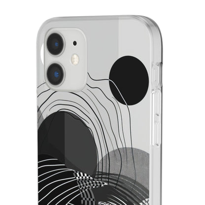 Monochrome Dynamics | Flexible Phone Case for iPhone