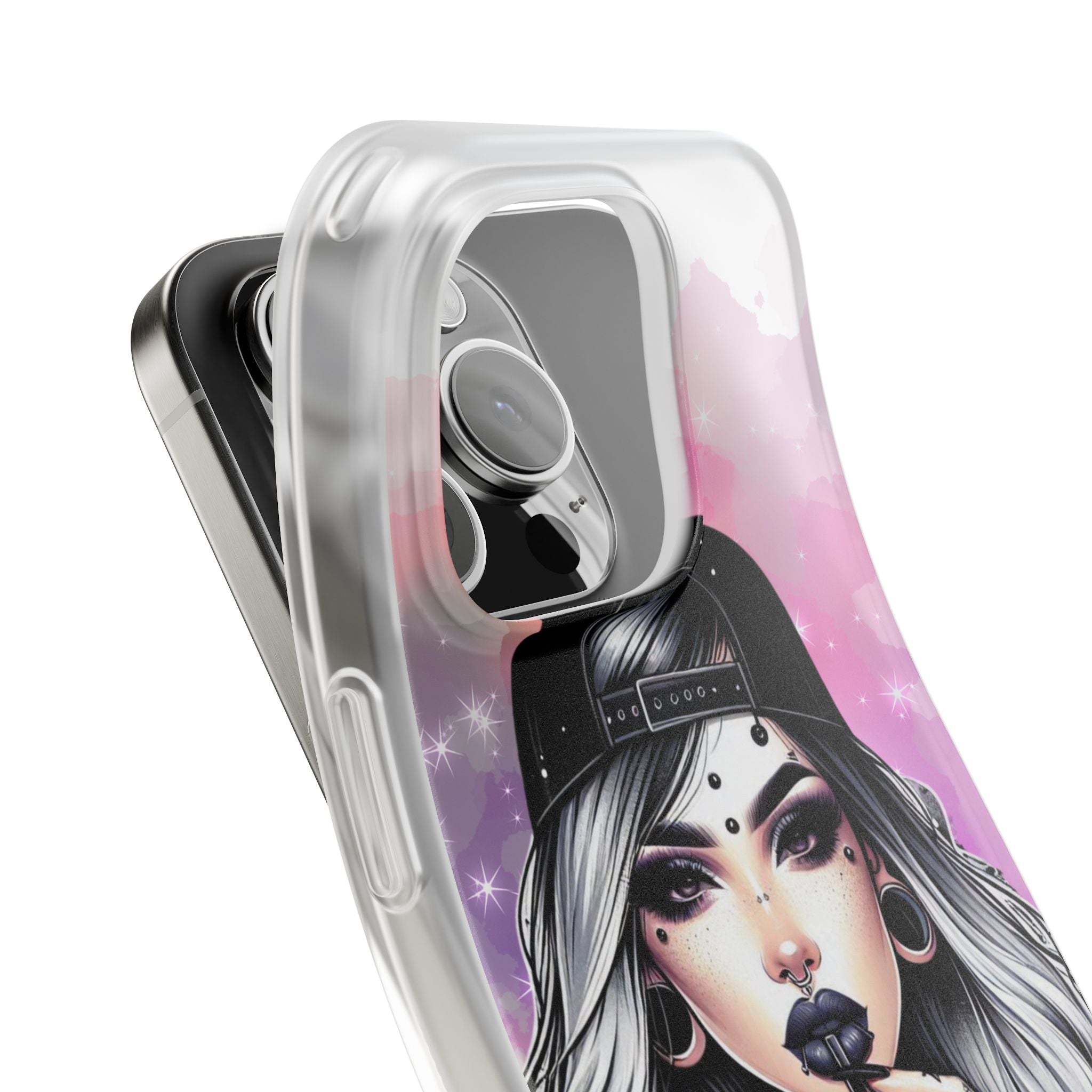 Silver Sip Nebula iPhone 16 Pro Case - Soft
