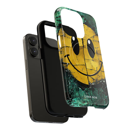 Cracked Smiley iPhone 14 Pro Case - Tough+
