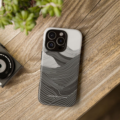 Undulating Horizon Waves iPhone 16 - Tough Phone Case