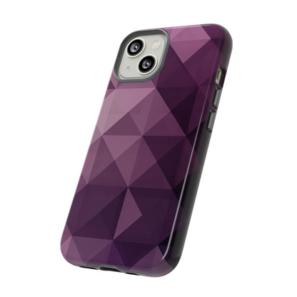 Purple Fade Squares - Protective Phone Case