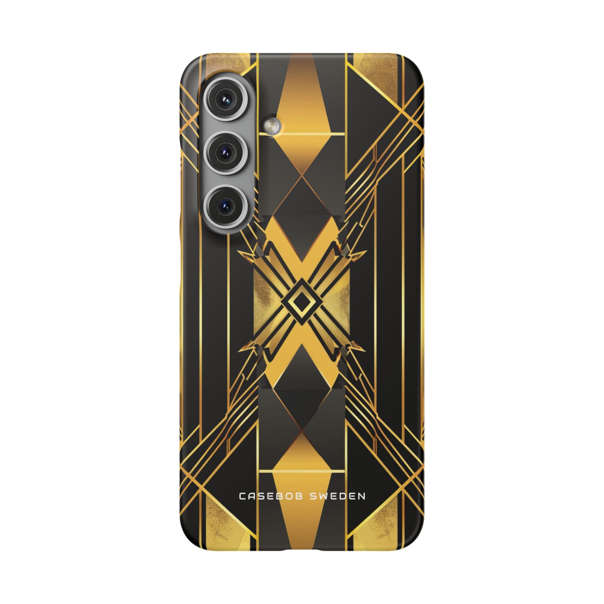 Golden Geometric Elegance Samsung S24 - Slim Phone Case