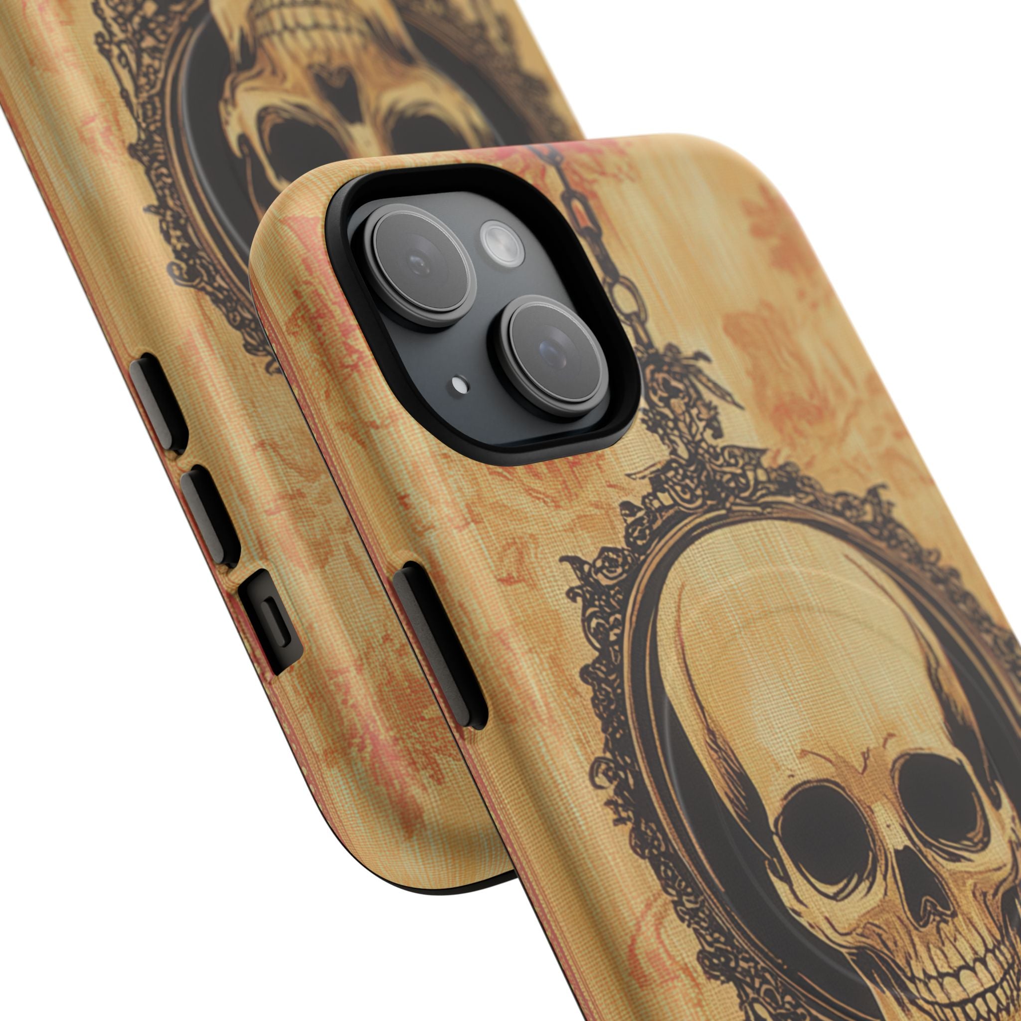 Gothic Skull Elegance iPhone 15 | Tough+ Phone Case