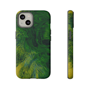 Dark Green Ink Art - Protective Phone Case