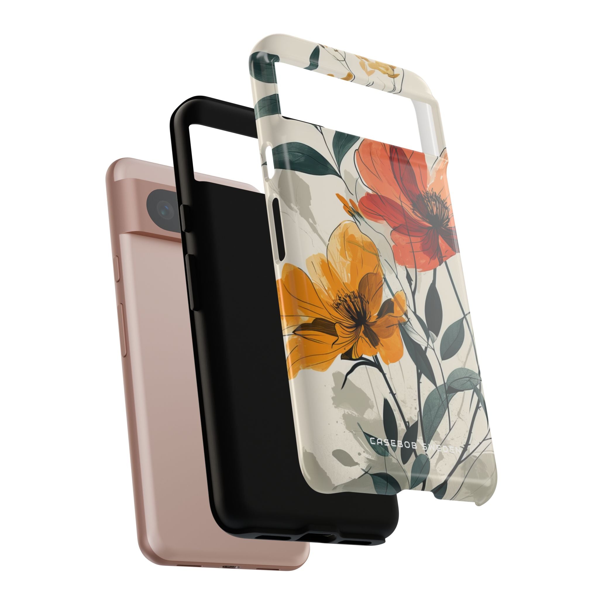 Elegant Floral Harmony Google Pixel 8 - Tough Phone Case