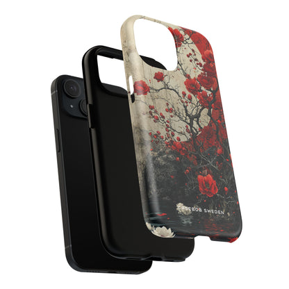 Zen Blossoms in Moonlight iPhone 15 | Tough+ Phone Case