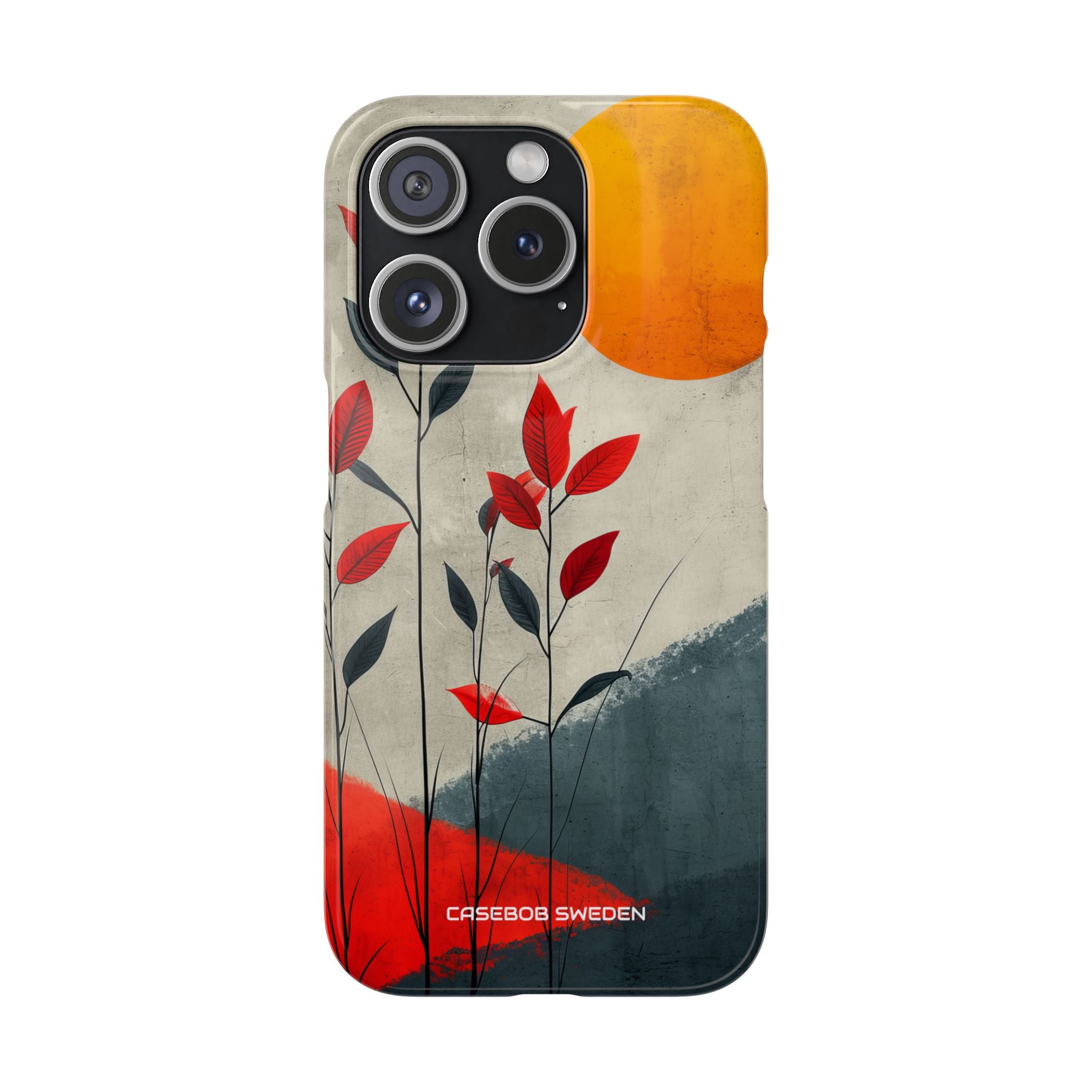 Gray Sunscape - Slim iPhone 15 Phone Case