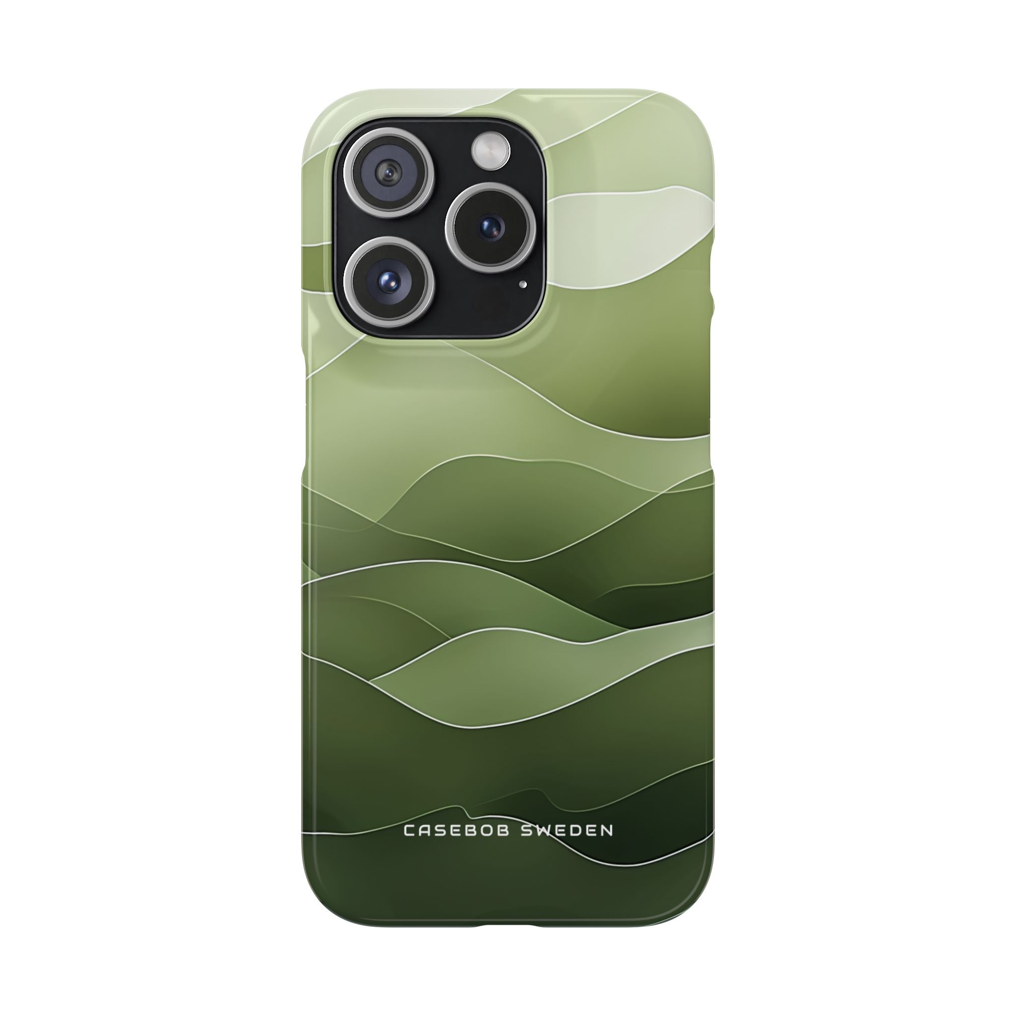 Gradient Emerald Drift iPhone 15 - Slim Phone Case