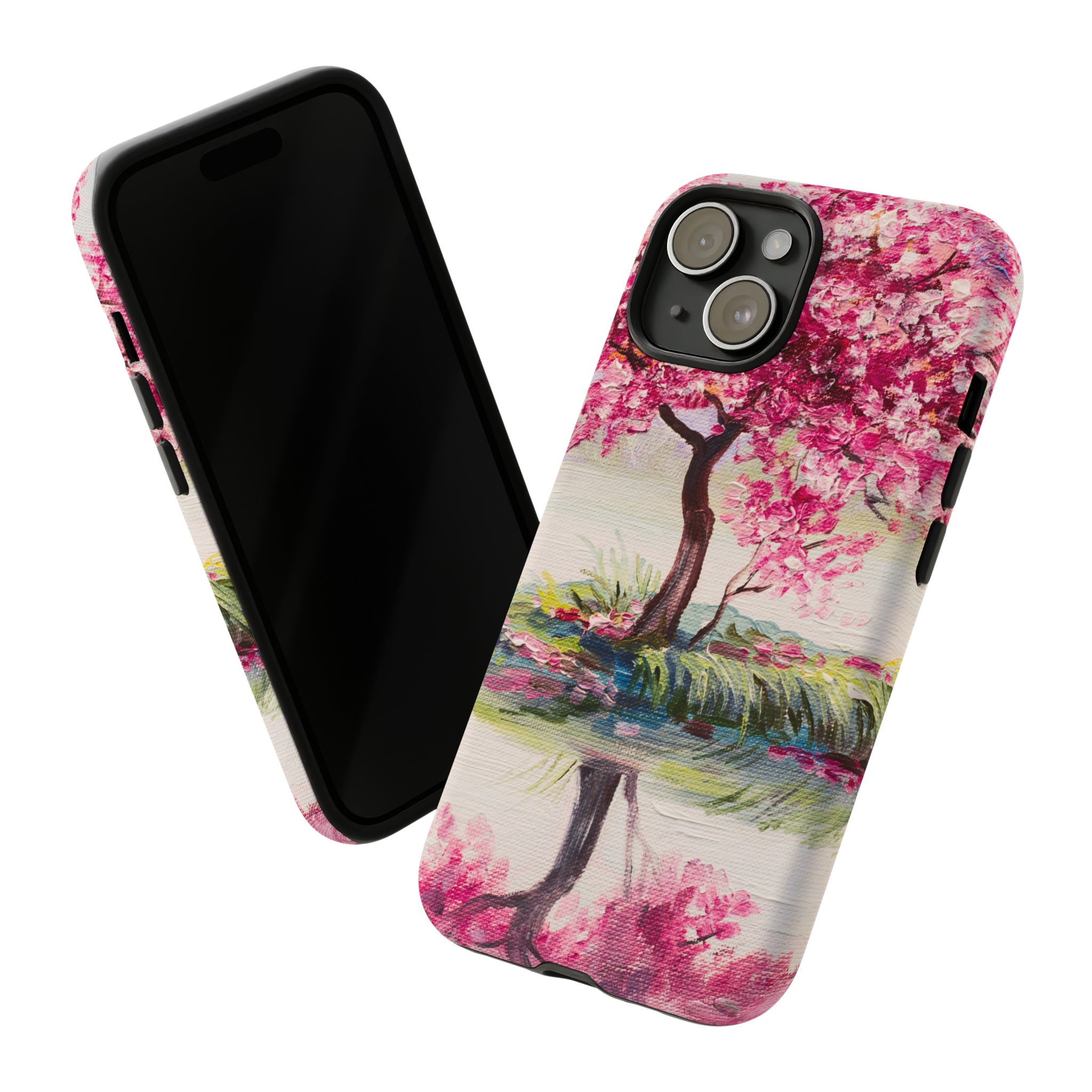 Oil painting - Oriental Cherry Tree - Protective Phone Case