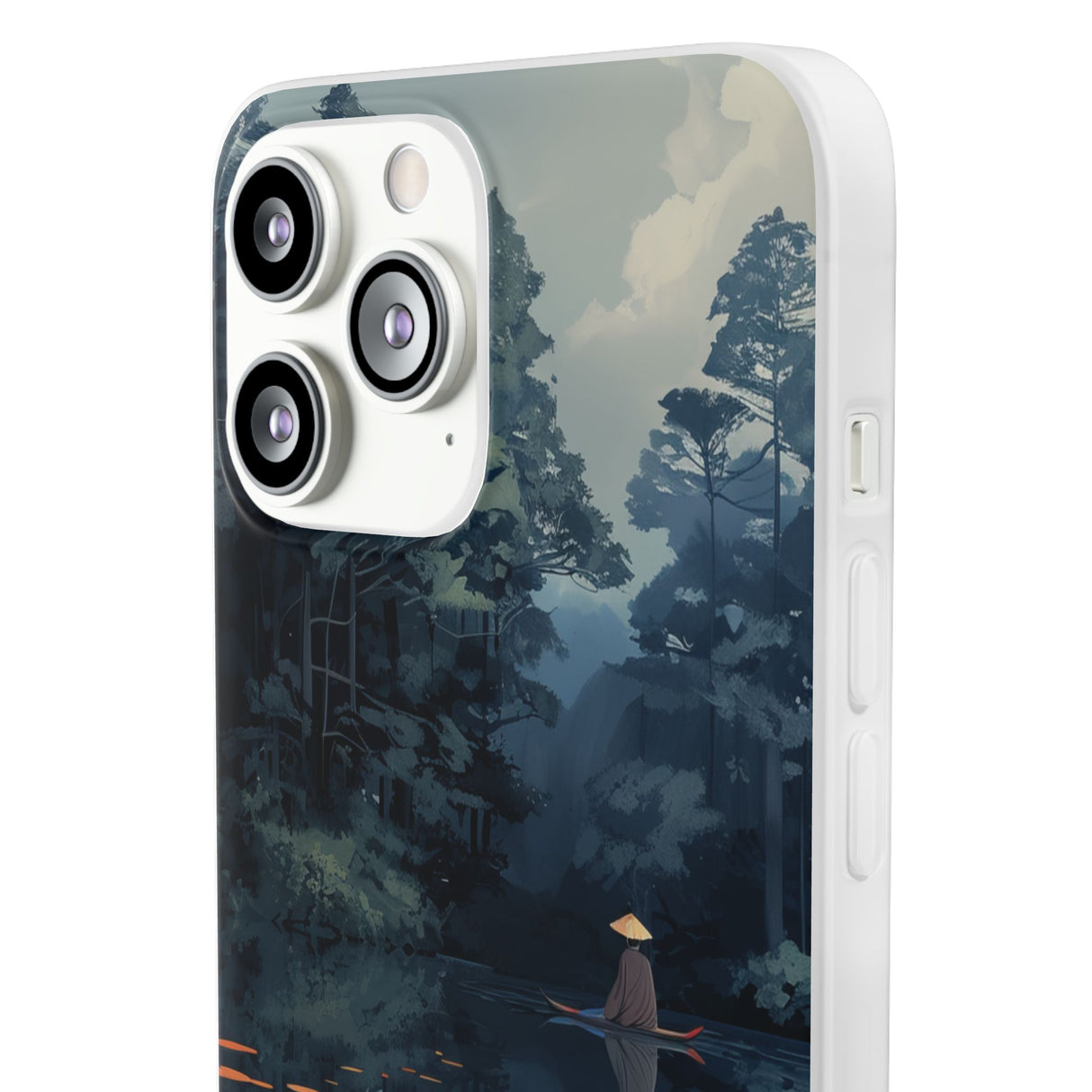 Tranquil Lotus Serenity | Flexible Phone Case for iPhone