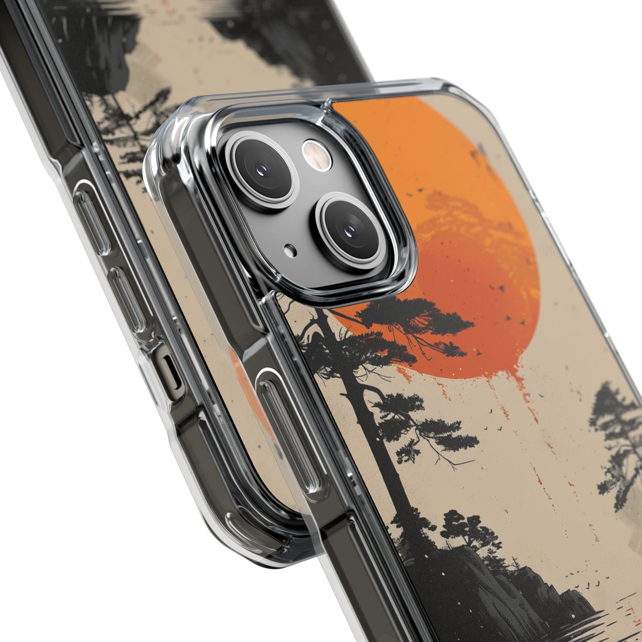 Zen Serenity Sunscape iPhone 14 - Clear Impact Phone Case