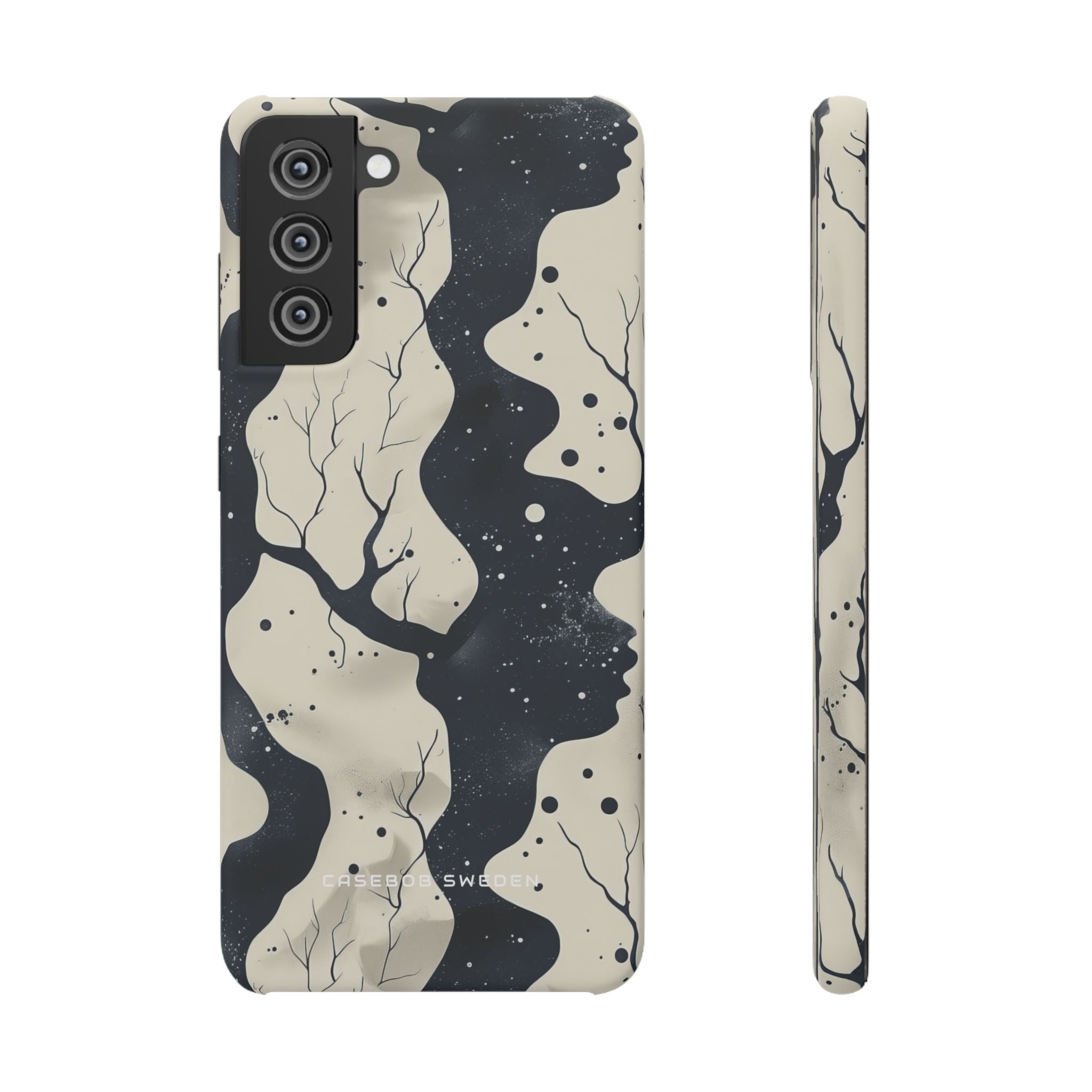 Organic Fluid Silhouettes with Cosmic Depth Samsung S21 - Slim Phone Case