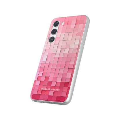 Gradient Pink Mosaic Samsung S23 - Flexi Phone Case