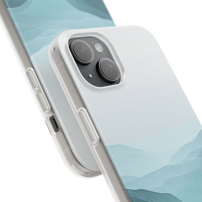 Teal Mist Mountains iPhone 15 Plus Case - Soft