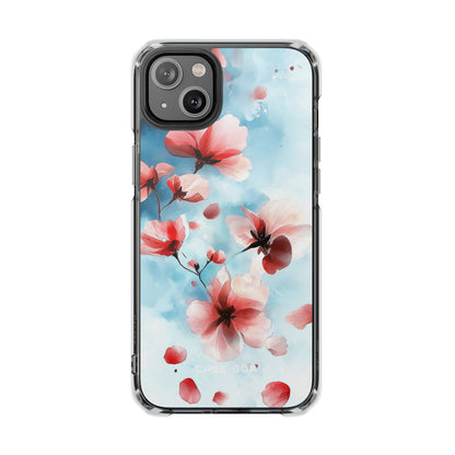 Pink Blossom Drift iPhone 14 Plus Case - Impact