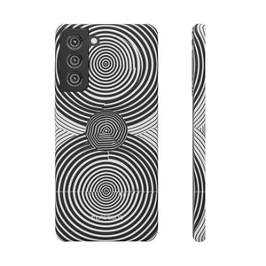 Hypnotische Geometrie | Schlanke Handyhülle für Samsung