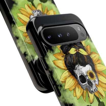 Sunflower Skull Fusion - Google Pixel Case