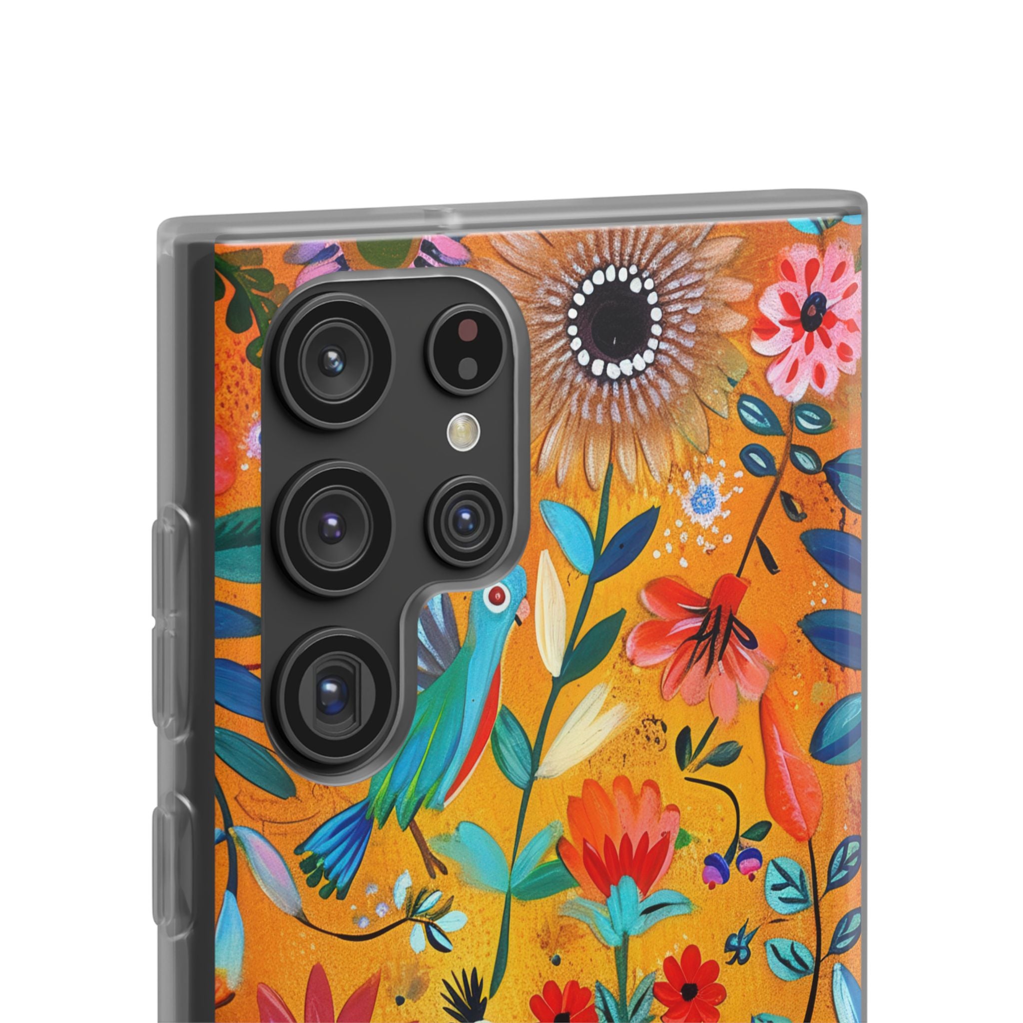 Colorful Birds Bloom Samsung S22 Ultra Case - Soft