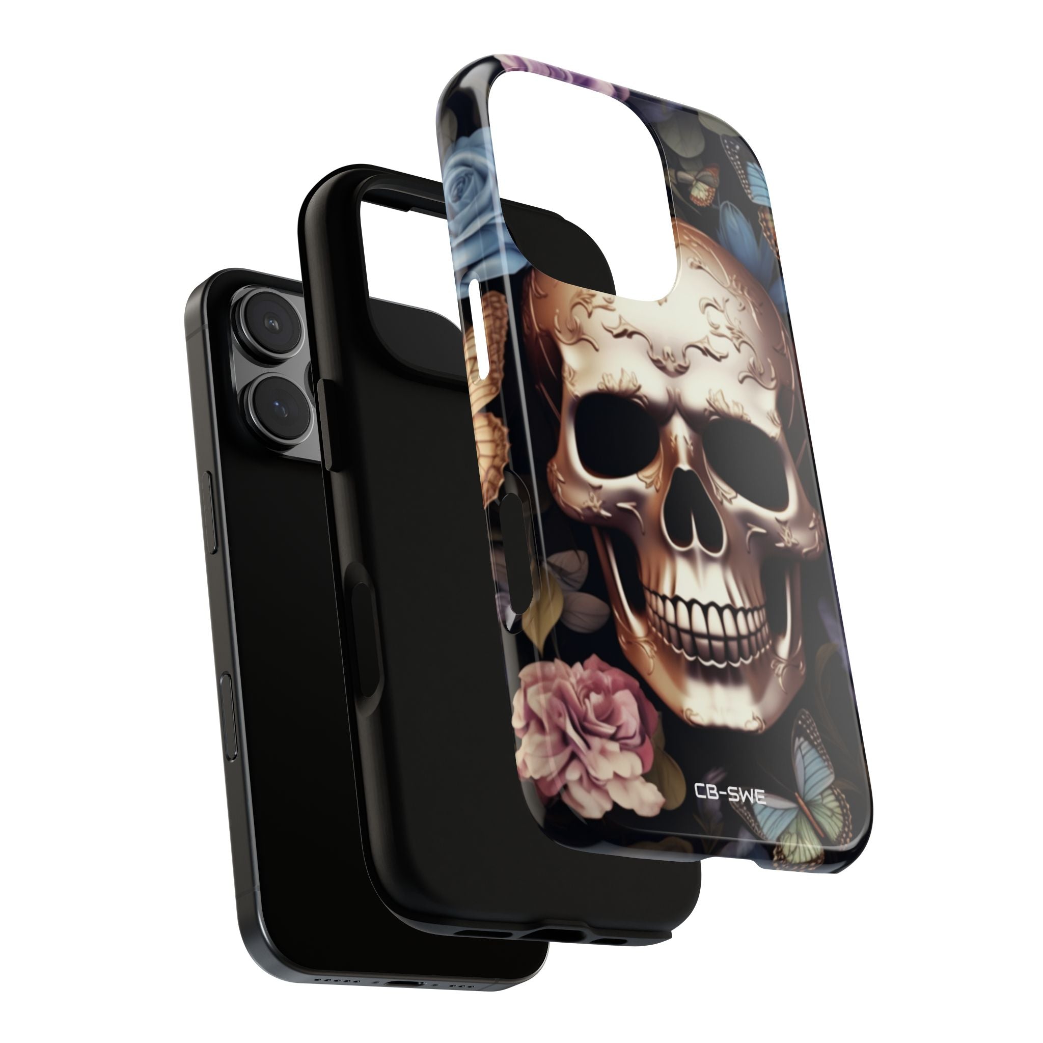 Skull Among Blossoms - iPhone Case