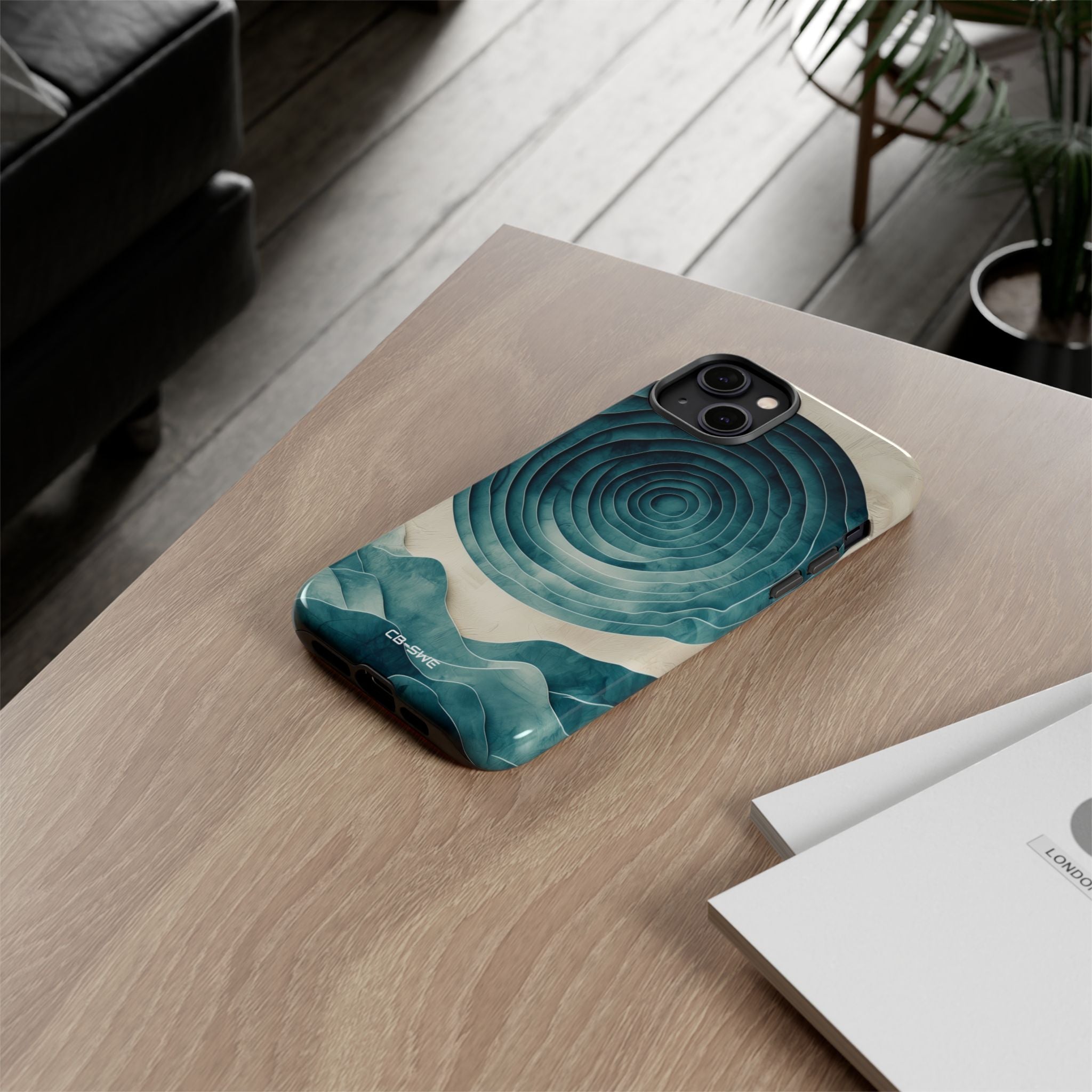 Waves Embrace Circles - iPhone Case