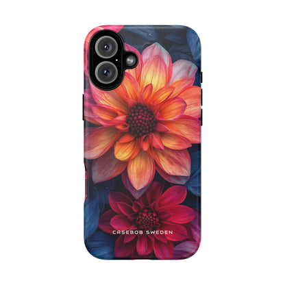 Fiery Bloom Harmony iPhone 16 - Tough Phone Case