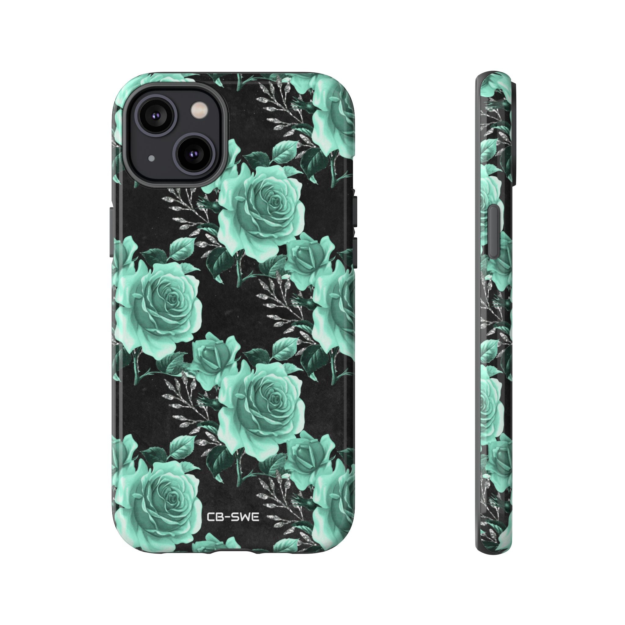Turquoise Rose Symphony - iPhone Case