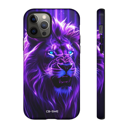 Neon Lion Majesty - iPhone Case