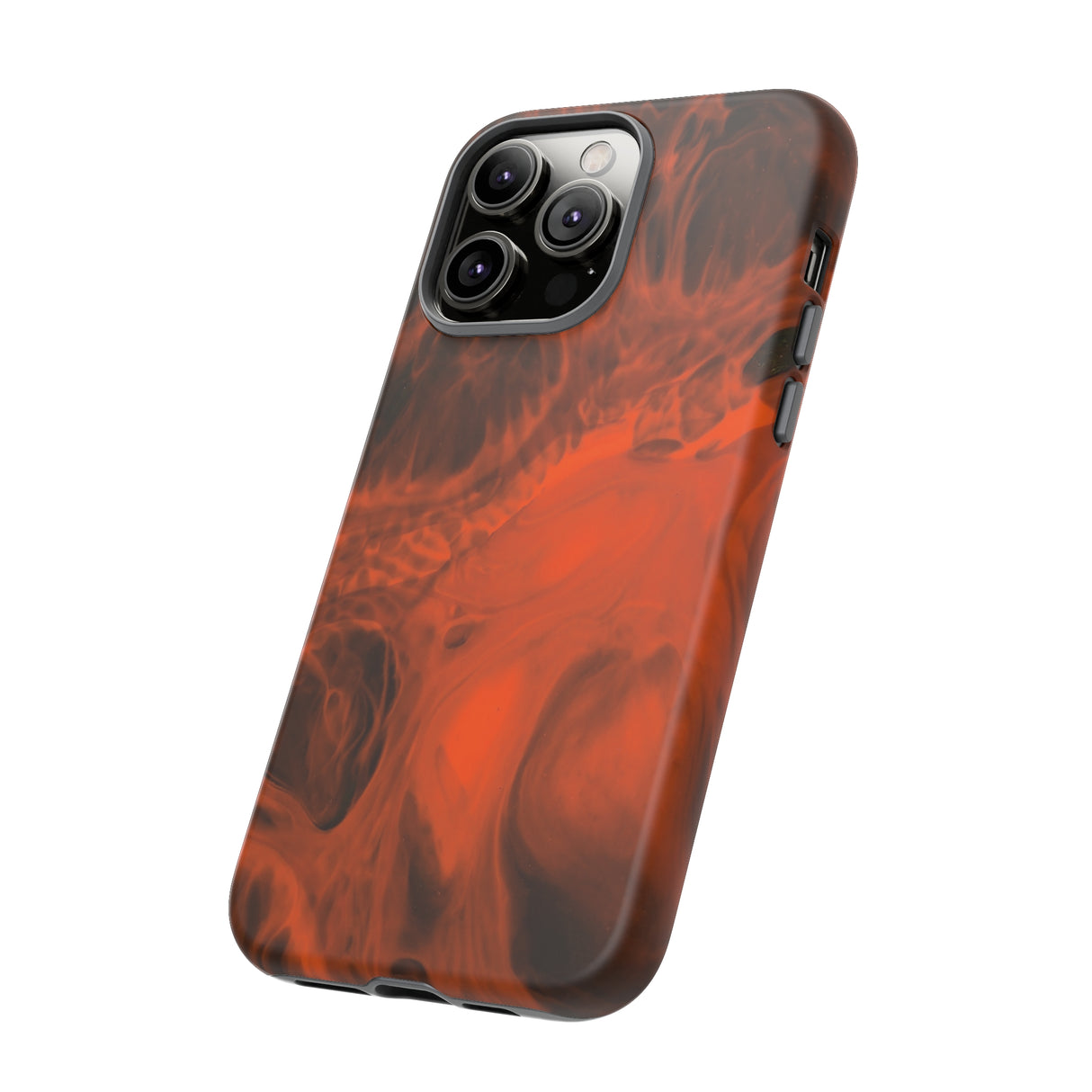 Red Flame Ink Art iPhone Case (Protective) Phone Case