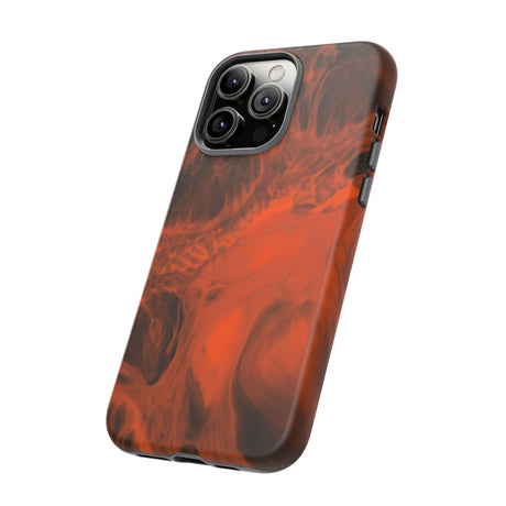 Red Flame Ink Art iPhone Case (Protective) Phone Case