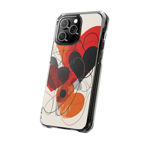 Fiery Hearts - Phone Case for iPhone (Clear Impact - Magnetic)