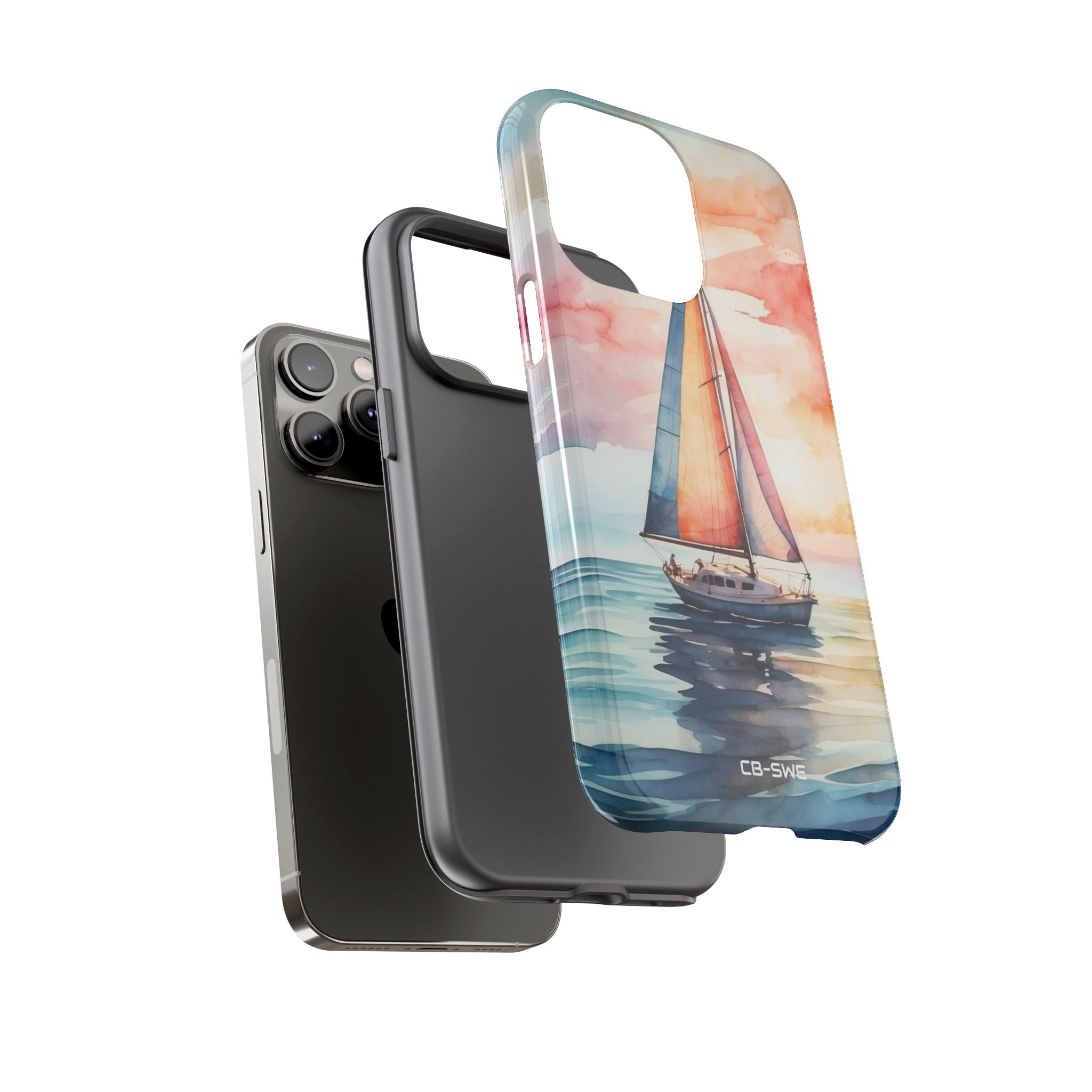 Sailboat Glides Calm - iPhone Case