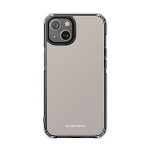 Pale Silver | Phone Case for iPhone (Clear Impact Case - Magnetic)