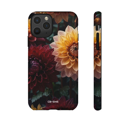 Dahlias Embrace Light - iPhone Case