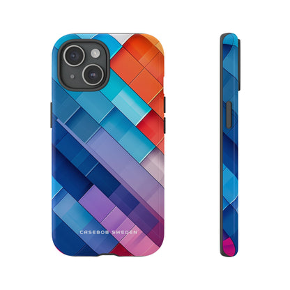 Vibrant GeoFlow iPhone 15 - Tough Phone Case