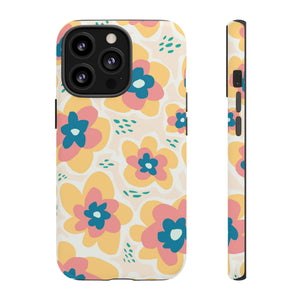 Yellow Happy Flower - Protective Phone Case