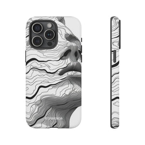 Topographic Serenity | Protective Phone Case for iPhone