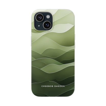 Gradient Emerald Drift iPhone 15 - Flexi Phone Case