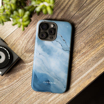 Light Navy Marble - Protective Phone Case