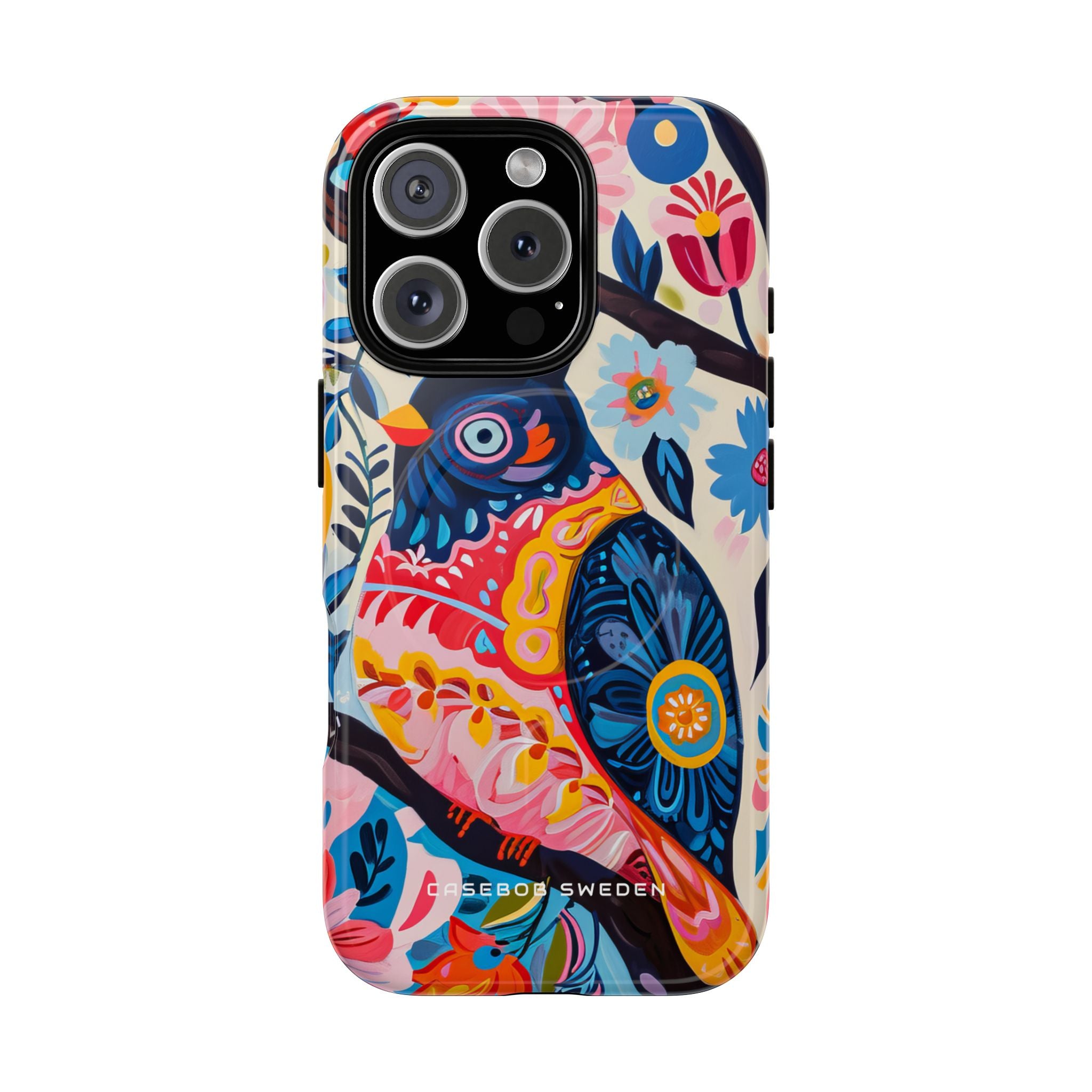 Whimsical Vintage Owl with Floral Charm iPhone 16  Tough+ Phone Case