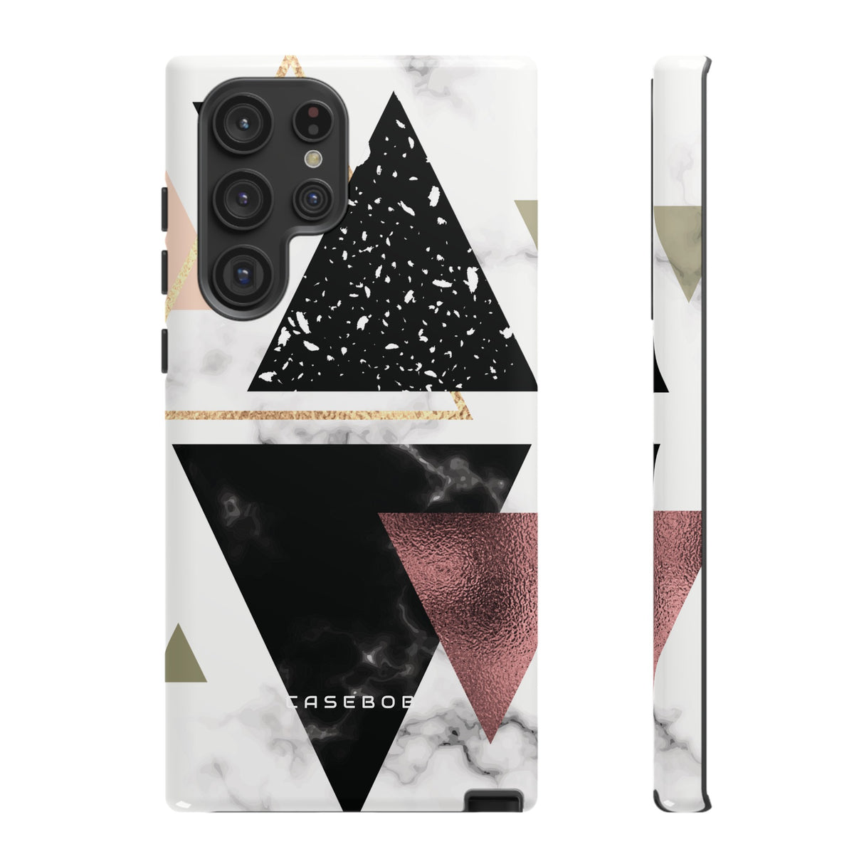 Rose Gold Triangles - Protective Phone Case