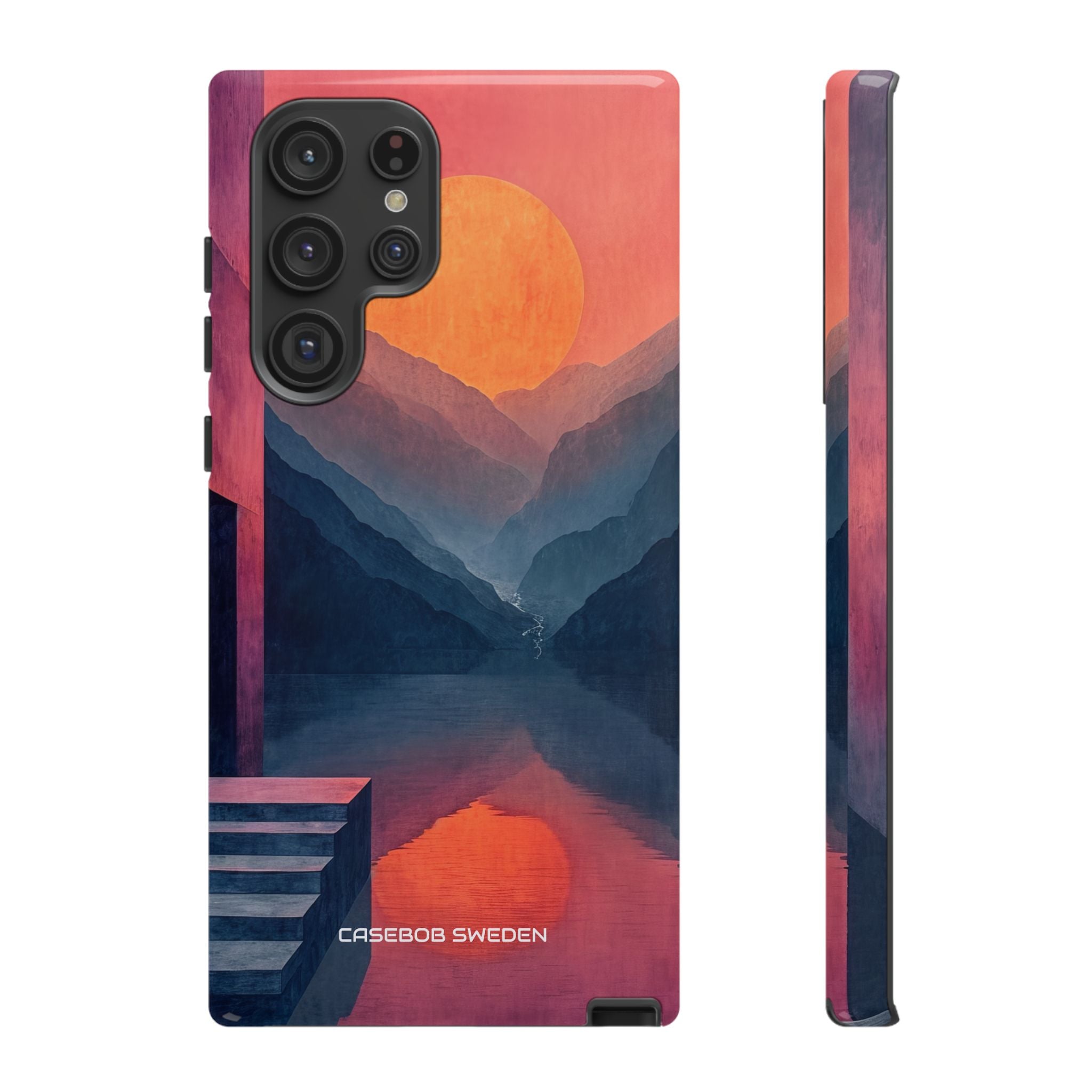 Surreal Sunset Landscape - Tough Samsung S22 Phone Case