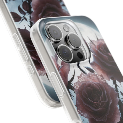 Luminous Rose Thorns iPhone 16 Pro Case - Soft