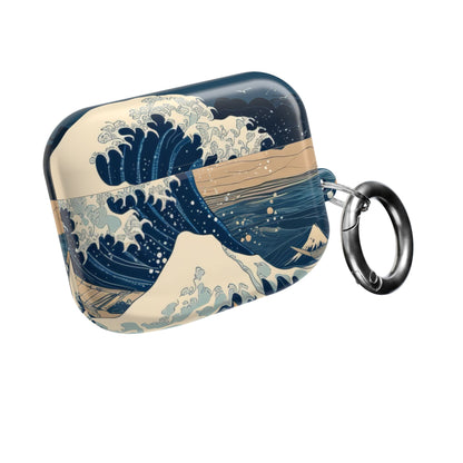 Cresting Navy Wave - AirPods Case